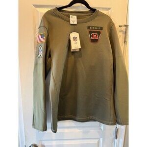 NWT Nike Cincinnati Bengals Salute to Service Therma-FIT Pullover Crew M